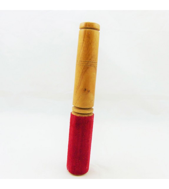 Bâton bois bol tibétain chantant petit modèle - Escale Sensorielle